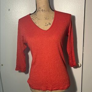 Michael Stars Vibrant Red Knit Top